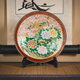 KUTANI WARE DECORATIVE PLATE PEONY AND BIRD