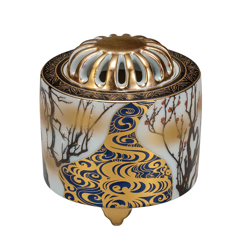 KUTANI JAPANESE INCENSE BURNER KŌRIN PLUM