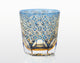 WHISKY GLASS, EDO KIRIKO KASANEIROME “OGIKU (CHRYSANTHEMUM IN ABUNDANCE)” BY JUNICHI NABETANI, MASTER OF TRADITIONAL CRAFTS
