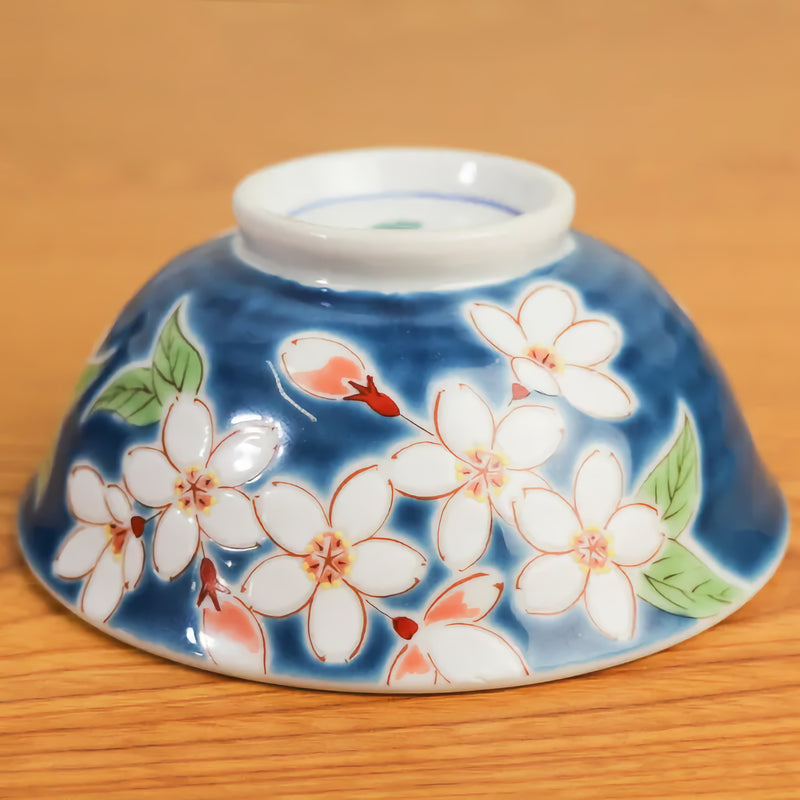 JAPANESE KUTANI SINGLE RICE BOWL CHERRY BLOSSOMS/SEIKOU KLIN