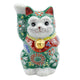 KUTANI JAPANESE LUCKY CAT(MANEKI NEKO) GREEN MORI