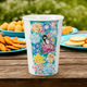 KUTANI WARE FREE CUP LITTLE BIRD FLORAL PATTERN BY ATSUKO SHINKAWA – (GIFT BOXED )