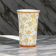 JAPANESE BEER CUP KUTANI WHITE TETSUSEN WITH RAISED DOTS