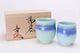 JAPANESE ARITA YUNOMI SET UMI NO SILK ROAD  / SHINEMON KLIN