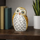 JAPANESE OWL FIGURINE KUTANI GOLD GILDING