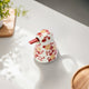 KUTANI WARE KINGFISHER ORNAMENT – NISHIKI RED KARAKUSA