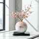 KUTANI WARE VASE “KINRANDE SAKURA” WITH STAND BY YOSHINORI FUKUDA | IN WOODEN BOX