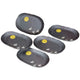 JAPANESE OVAL PLATE SET KUTANI MOON RABBIT